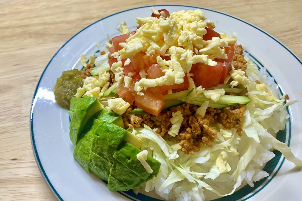 BEYOND TOFU ピザ・シュレッドを使ったタコライス