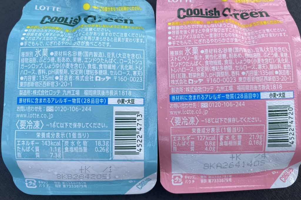 クーリッシュグリーン 原材料